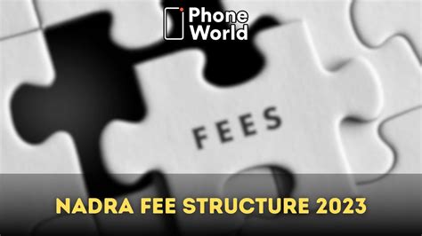 Fee Structure – NADRA 